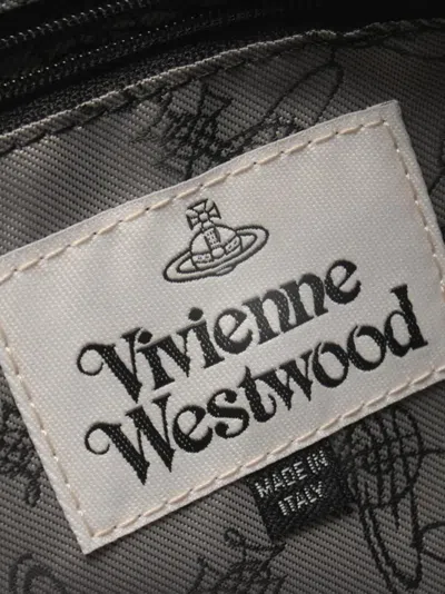 Pre-owned Vivienne Westwood Orb-plaque Tote Bag In Black