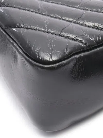 Pre-owned Saint Laurent Lou Crossbody Bag In Black