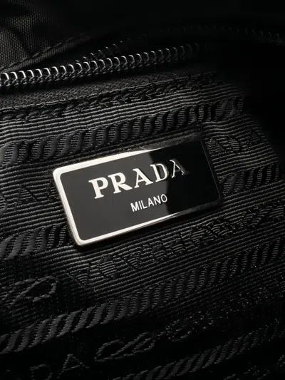 Pre-owned Prada 2010s Re-nylon Shoulder Bag In Black