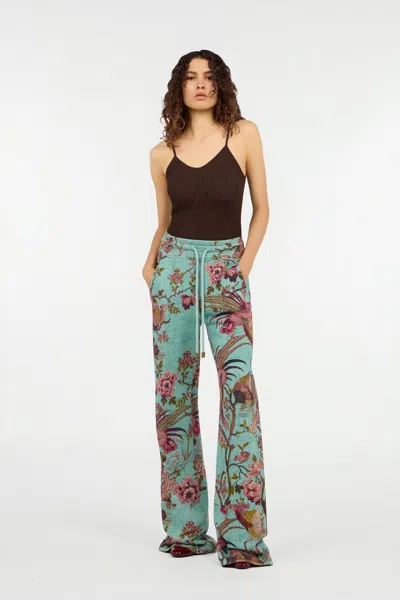 Roberto Cavalli Crochet Effect Top With Spaghetti Straps In Brown