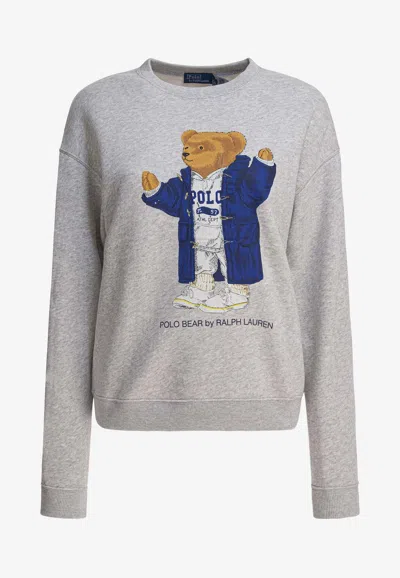 Polo Ralph Lauren Women's Hoodies Ralph Lauren - Knit-sweatshirt - Grey In Gray