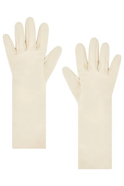 Agnelle Celia Gloves In Neutral