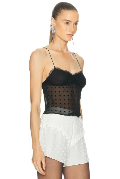Alessandra Rich Sleeveless Top In Black