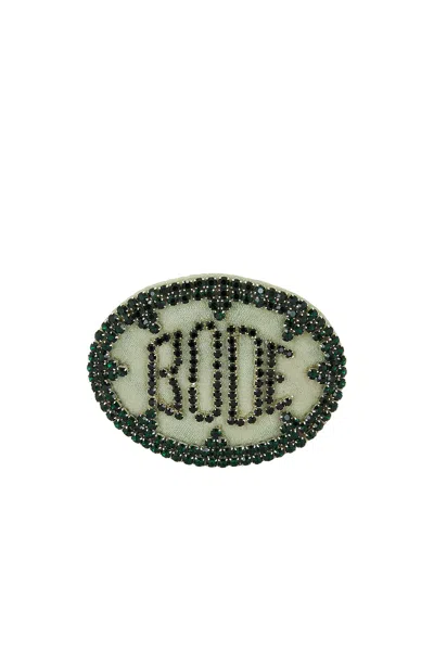 Bode Willow Barrette In Green