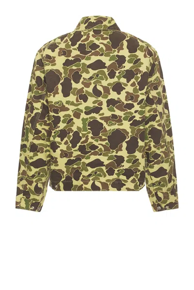 Carhartt Camouflage Patterned Button-down Collar Shirt In Animal Print