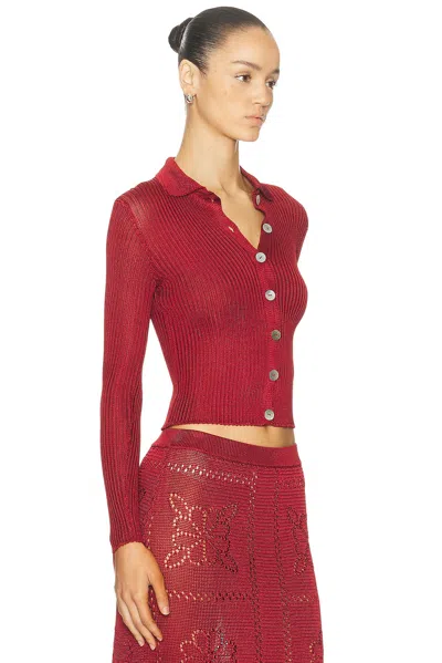 Calle Del Mar Long Sleeve Cardigan In Black