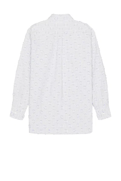 Beams B.d. Classic-fit Burnout Dot Candy Stripe In White