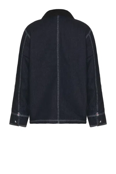 Dickies Denim Blanket Lined Chore Coat In Multi