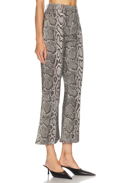 Gabriela Hearst Womens Greyscale Ezra Snake-pattern Bootcut Denim Jeans In Multi