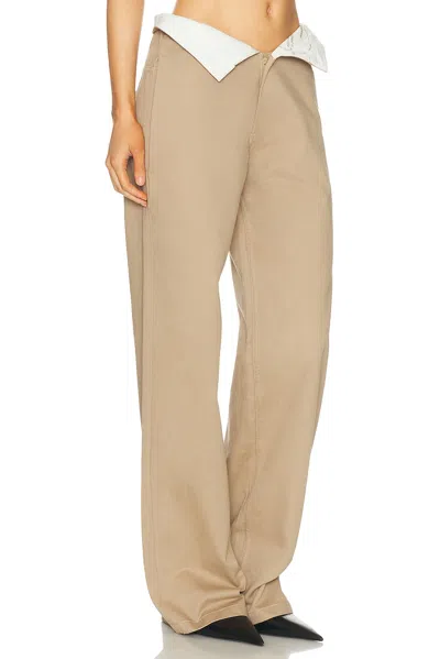 Jade Cropper Foldover Waist Pant In Animal Print