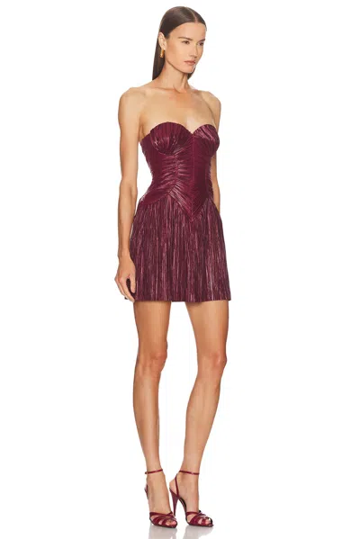 Cult Gaia Nella Mini Dress In Brown