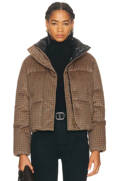 Moncler Embroidered Polyester Quierzy Down Jacket In Burgundy