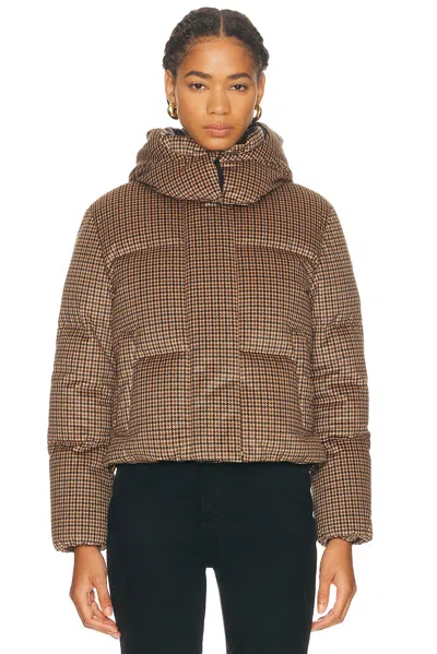 Moncler Embroidered Polyester Quierzy Down Jacket In Burgundy