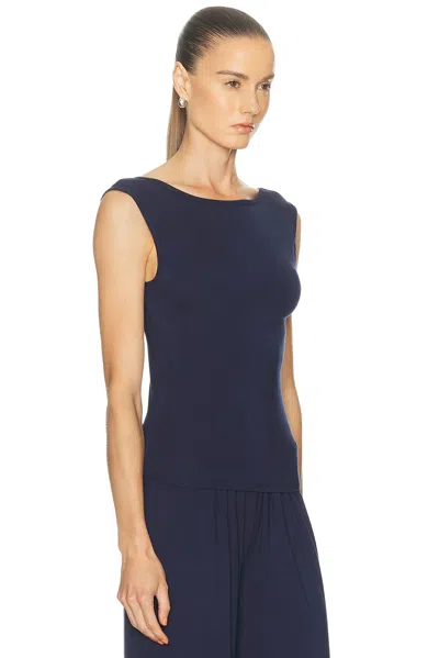 Kye Bateau Sleeveless Top In Blue