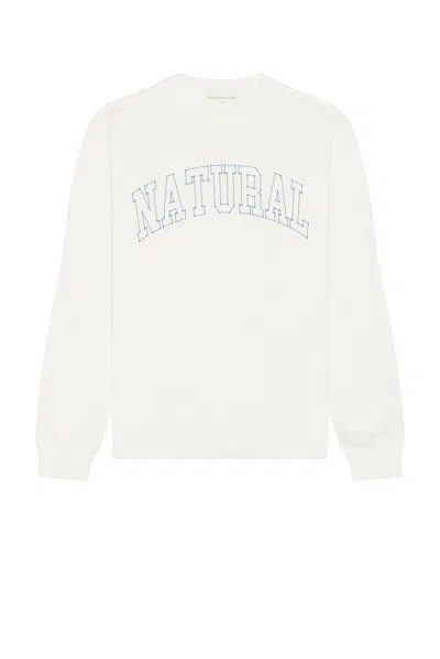 Museum Of Peace And Quiet Outline Long Sleeve Shirt In White