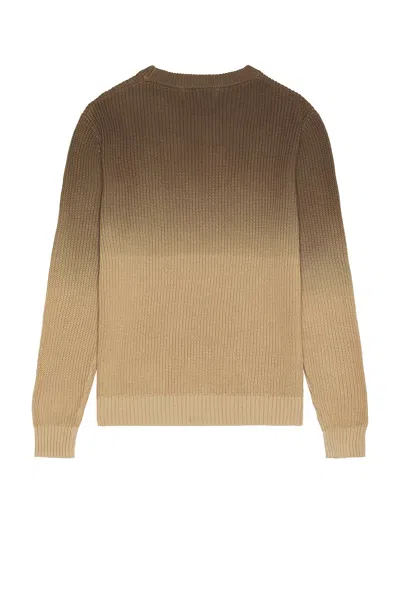 Museum Of Peace And Quiet Wordmark Knit Sweater Brown In Brown