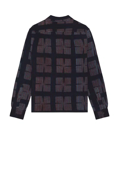 Kardo Chintan Block Print Boxy Fit Long Sleeve Shirt In Multi