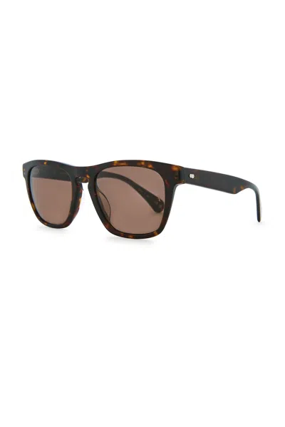 Oliver Peoples R-3 Sunglasses In Brown