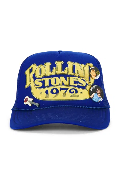 Madeworn Rolling Stones Hat In Blue