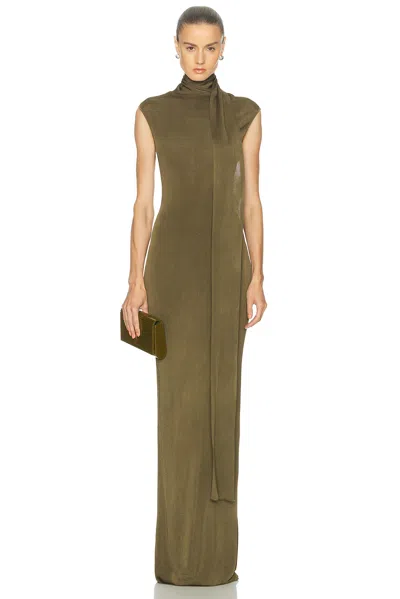 Srg Dianne Scarf Wrap Gown In Green
