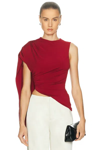 Srg Cleo Top In Burgundy