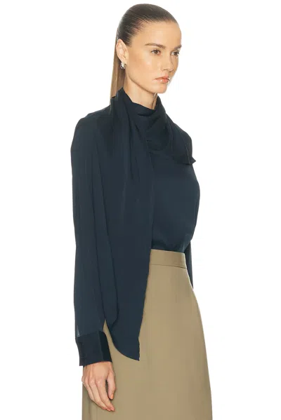 Srg Celeste Silk Top In Blue