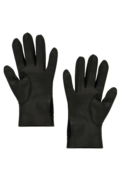 Tom Ford Leather Wrist Gloves In Black