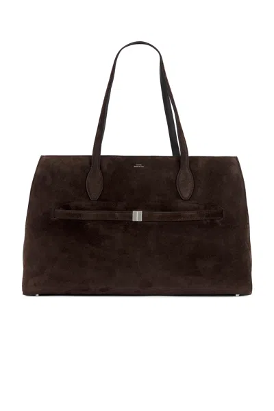 Totême Suede Lounge Tote Bag In Brown