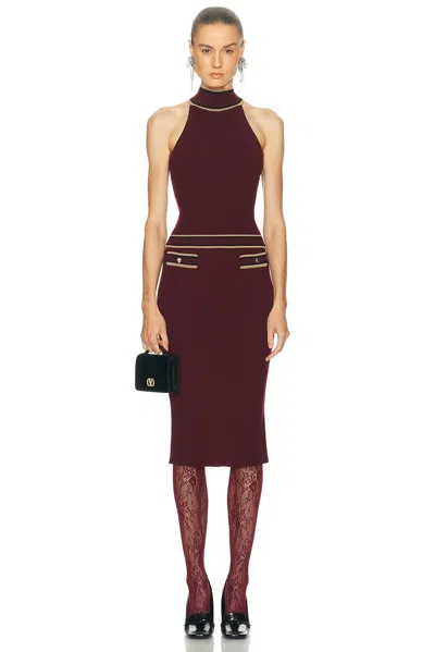 Swedish Stockings Rosa Lace Tights In Burgundy