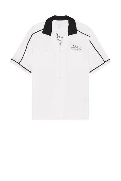 Rhude Fonda Del Sol Bowling Shirt In White