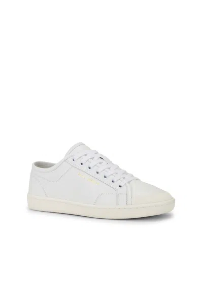 Saint Laurent Leather Sneaker In Blue