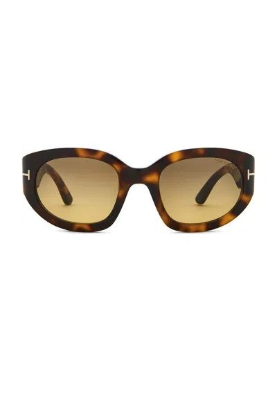 Tom Ford Rectangular Sunglasses In Black