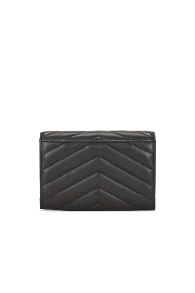 Saint Laurent Small Envelope Wallet In Brown