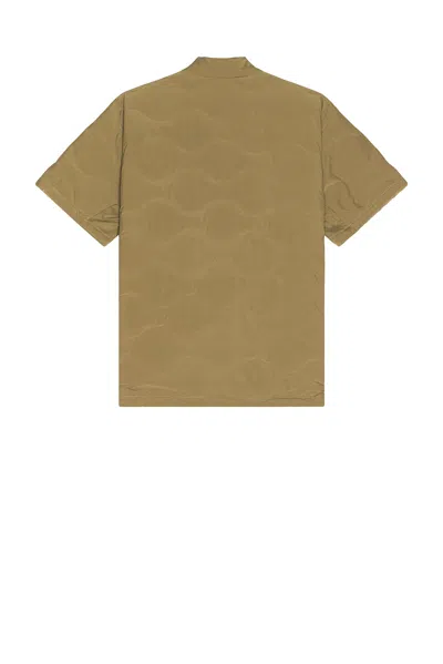 Snow Peak Seamless Quilted Down Pullover In Green