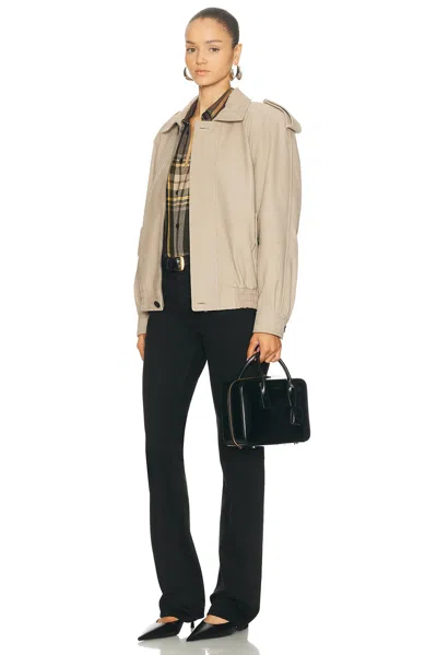 Saint Laurent Small Slp Bauletto Bag In Black