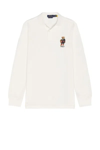 Polo Ralph Lauren Cotton Polo Bear Polo Shirt In White