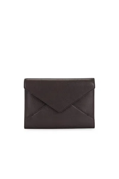 Saint Laurent Passport Case In Brown