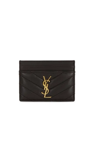 Saint Laurent Credit Card Case In Black