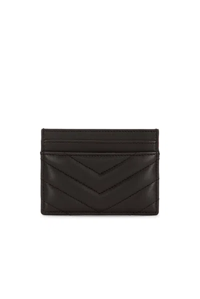 Saint Laurent Credit Card Case In Black