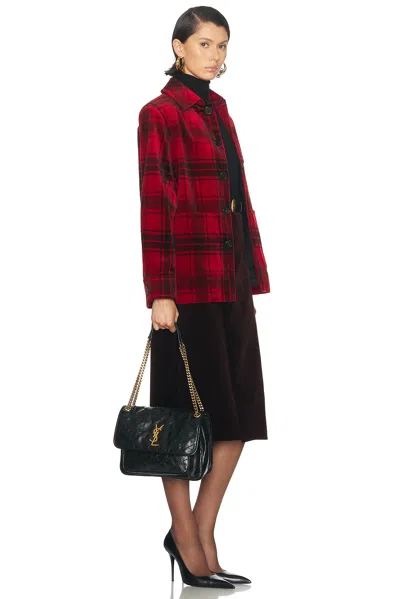 Saint Laurent Medium Niki Chain Bag In Black