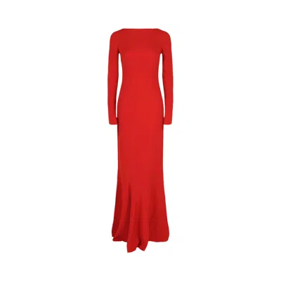 Pre-owned Givenchy Crisscross Chain Strap Gown 'vermilion' | Red | Women's Size 38