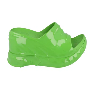 Pre-owned Givenchy Wmns Marshmallow Wedge Slide 'absynthe Green' | Women's Size 37