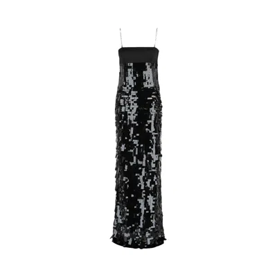 Pre-owned Givenchy Sequin Chain Strap Gown 'black' | Women's Size 44