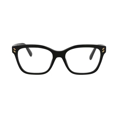 Pre-owned Stella Mccartney Square Frame Acetate Optical Frames 'black/transparent' | Women's Size Onesize