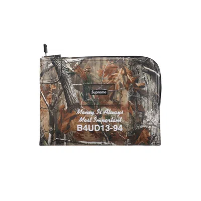 Pre-owned Supreme Leather Money Bag 'realtree Ap Camo' | Brown | Men's Size Onesize