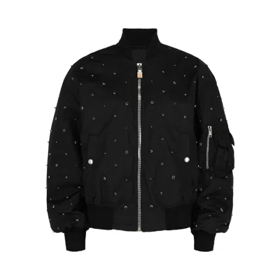 Pre-owned Givenchy Studded Bomber Jacket 'black/silver' | Women's Size 34