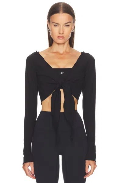 437 The Wrap Top In Black