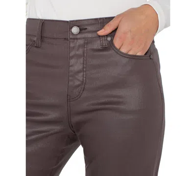 Liverpool Los Angeles Women's Kennedy High Rise Cropped Pants In Brown