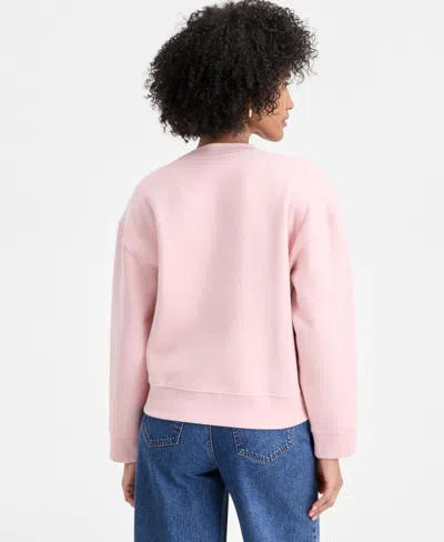 On 34th Women's Embellished Crewneck Sweatshirt, Macy's Exclusive In Pink