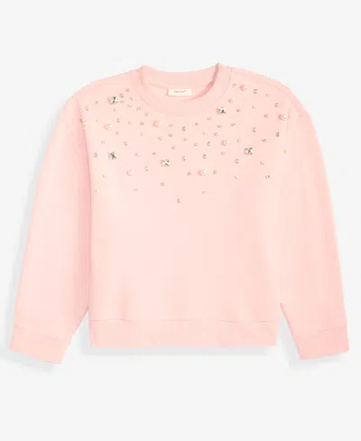 On 34th Women's Embellished Crewneck Sweatshirt, Macy's Exclusive In Pink